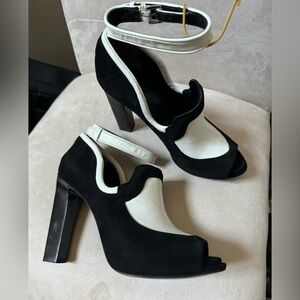 Rachel Roy leather & suede heels